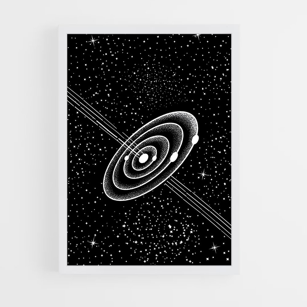 Poster Minimaliste espace énigmatique – affiche Art spatial (vue 3)